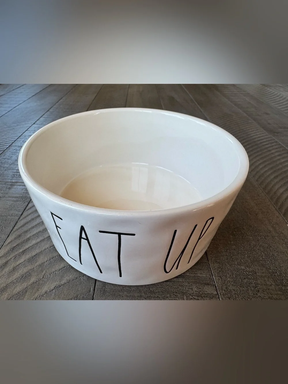 Rae Dunn Farmhouse Style Pet Dish “Eat Up”
